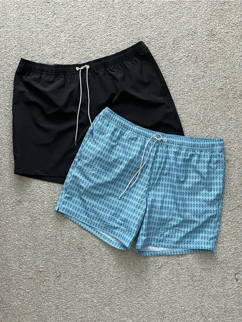 NWT Bonobos Light Blue and Black Swim Trunks Size XXL